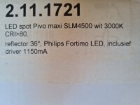 LED SPOT Pivo maxi SLM4500 wit 3000K CRI>80 2.11.1721