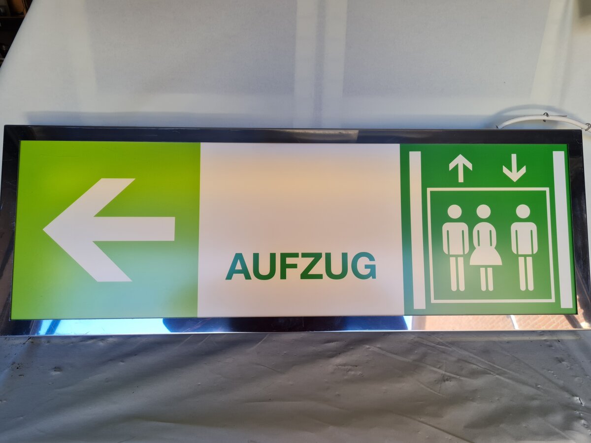 2 Stück Aufkleber 'Aufzug' – 20 Cm, PVC, Witterungsfest Für Türen & Schilder